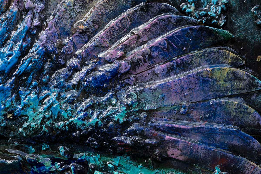 Kingfishers In Flight - Original - SOLD by artist Peter Wood - Wyecliffe Galleries