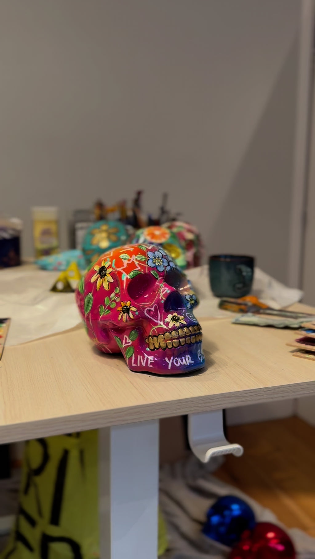 Live A Vibrant Life - Original Sculpture - SOLD