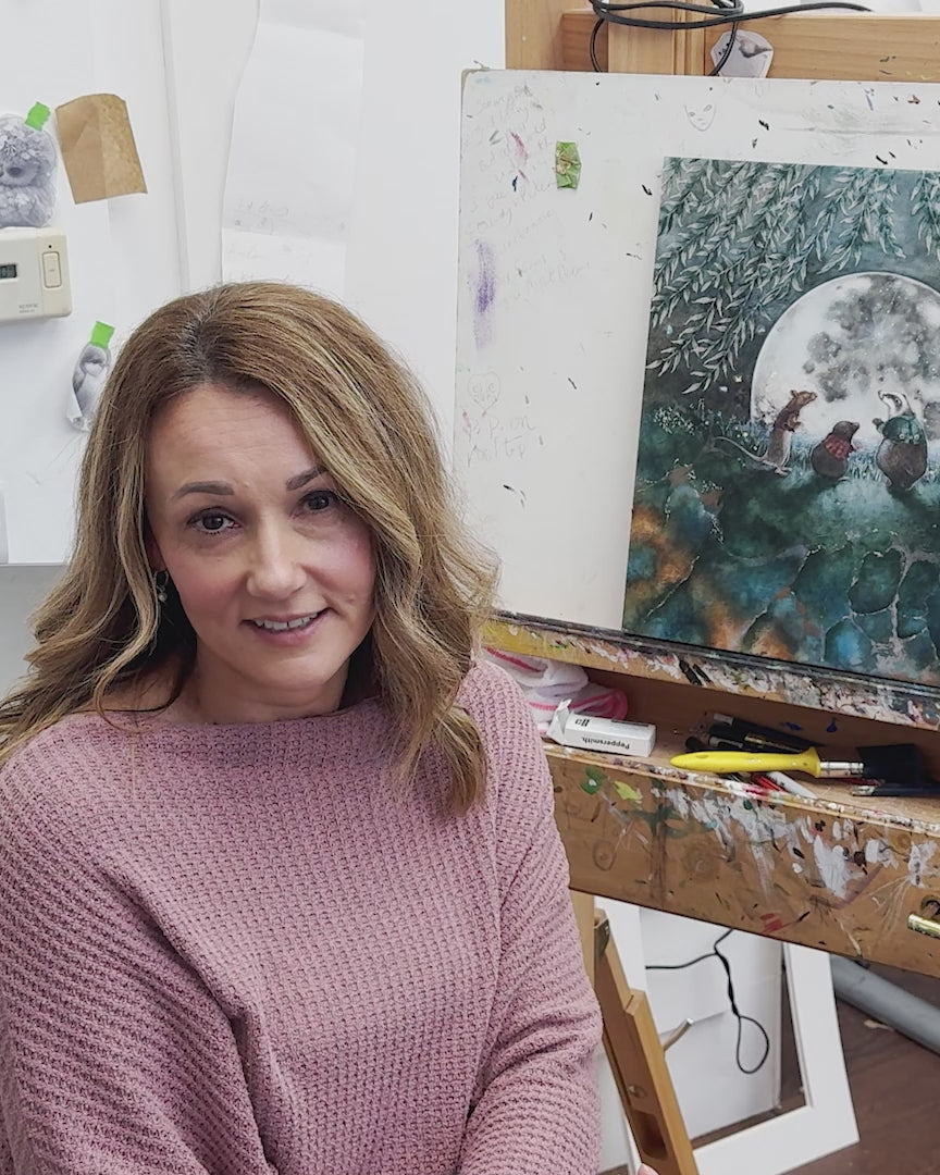 Moongazing In The Willows - Original - SOLD