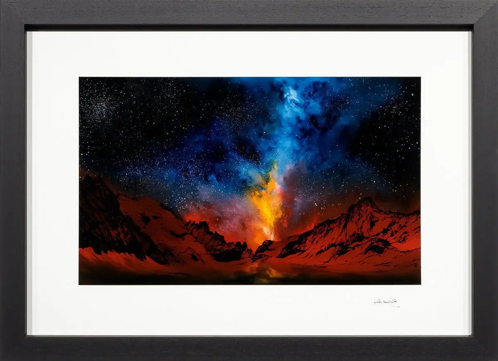 World On Fire - Original - SOLD by artist Richard King - Wyecliffe Galleries