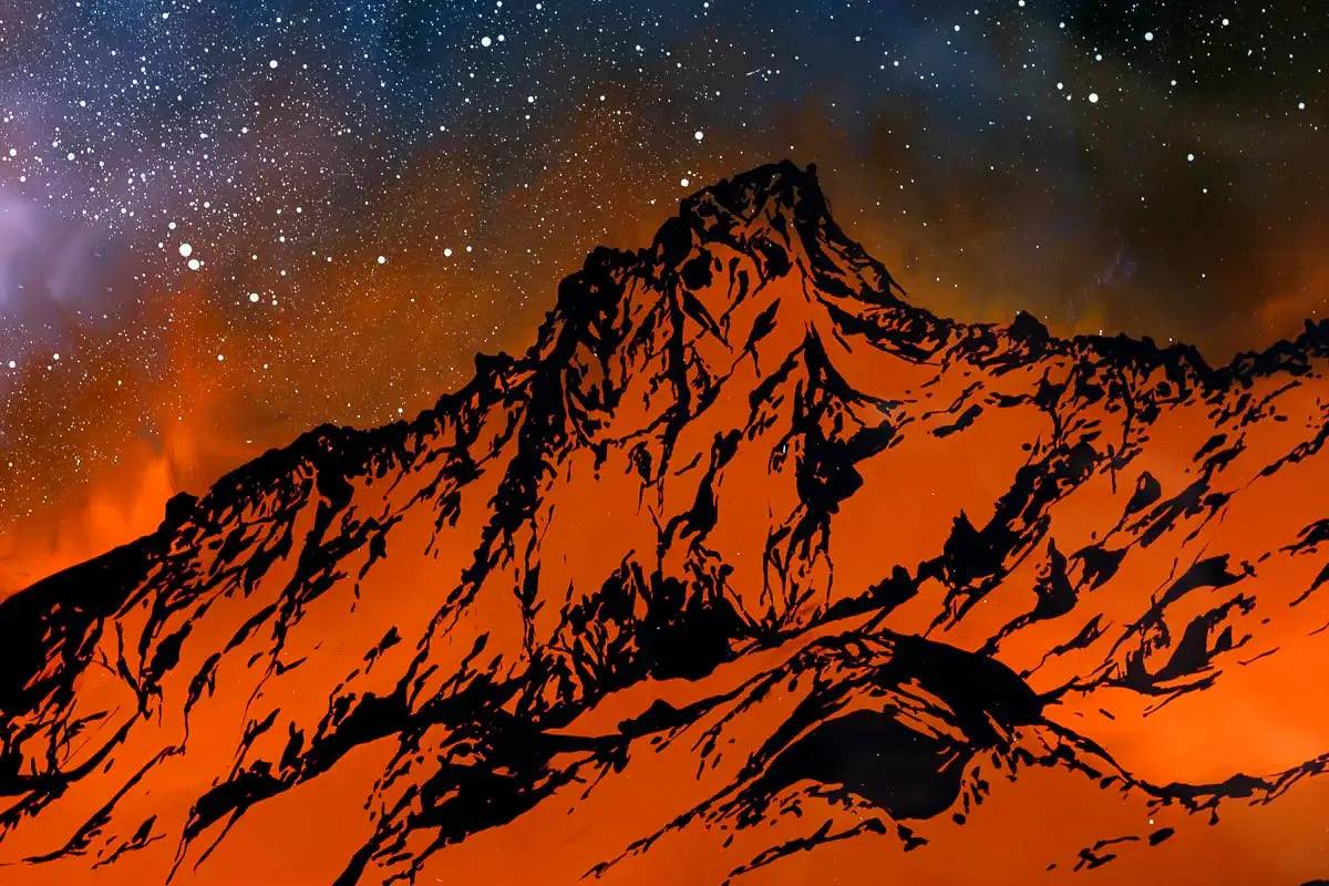 World On Fire - Original - SOLD by artist Richard King - Wyecliffe Galleries