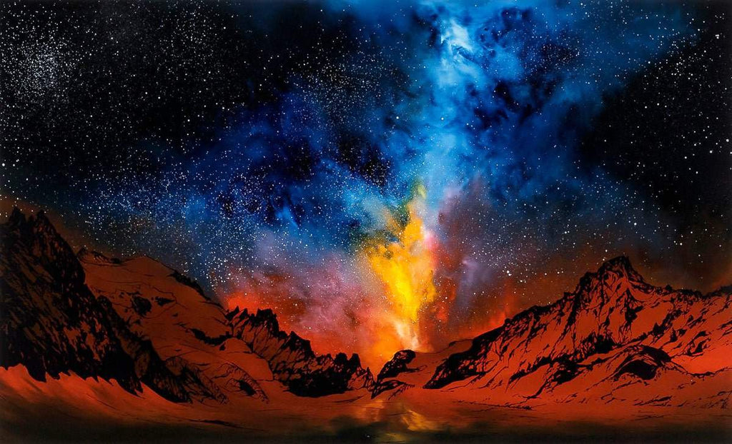 World On Fire - Original - SOLD by artist Richard King - Wyecliffe Galleries