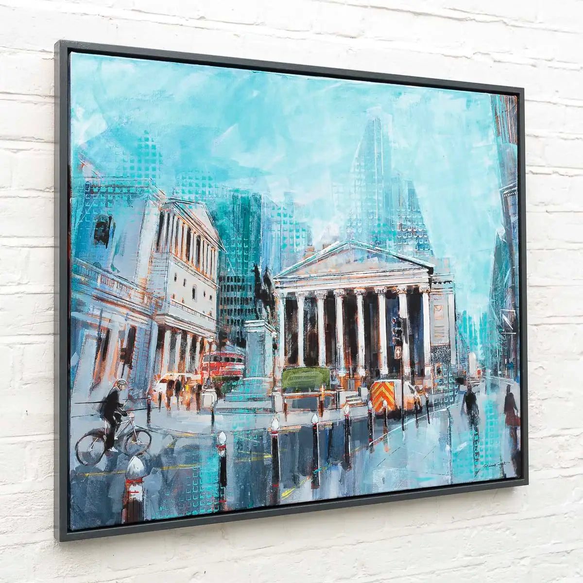 Bank And Exchange - Original - SOLD by artist Richard Knight - Wyecliffe Galleries