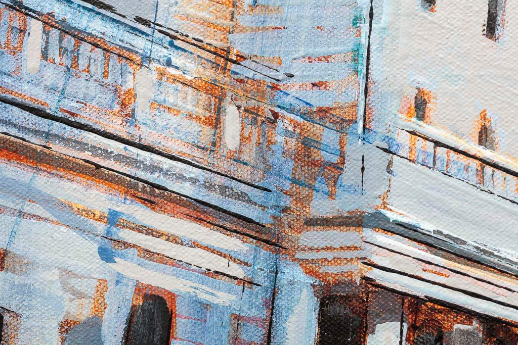 Bank And Exchange - Original - SOLD by artist Richard Knight - Wyecliffe Galleries