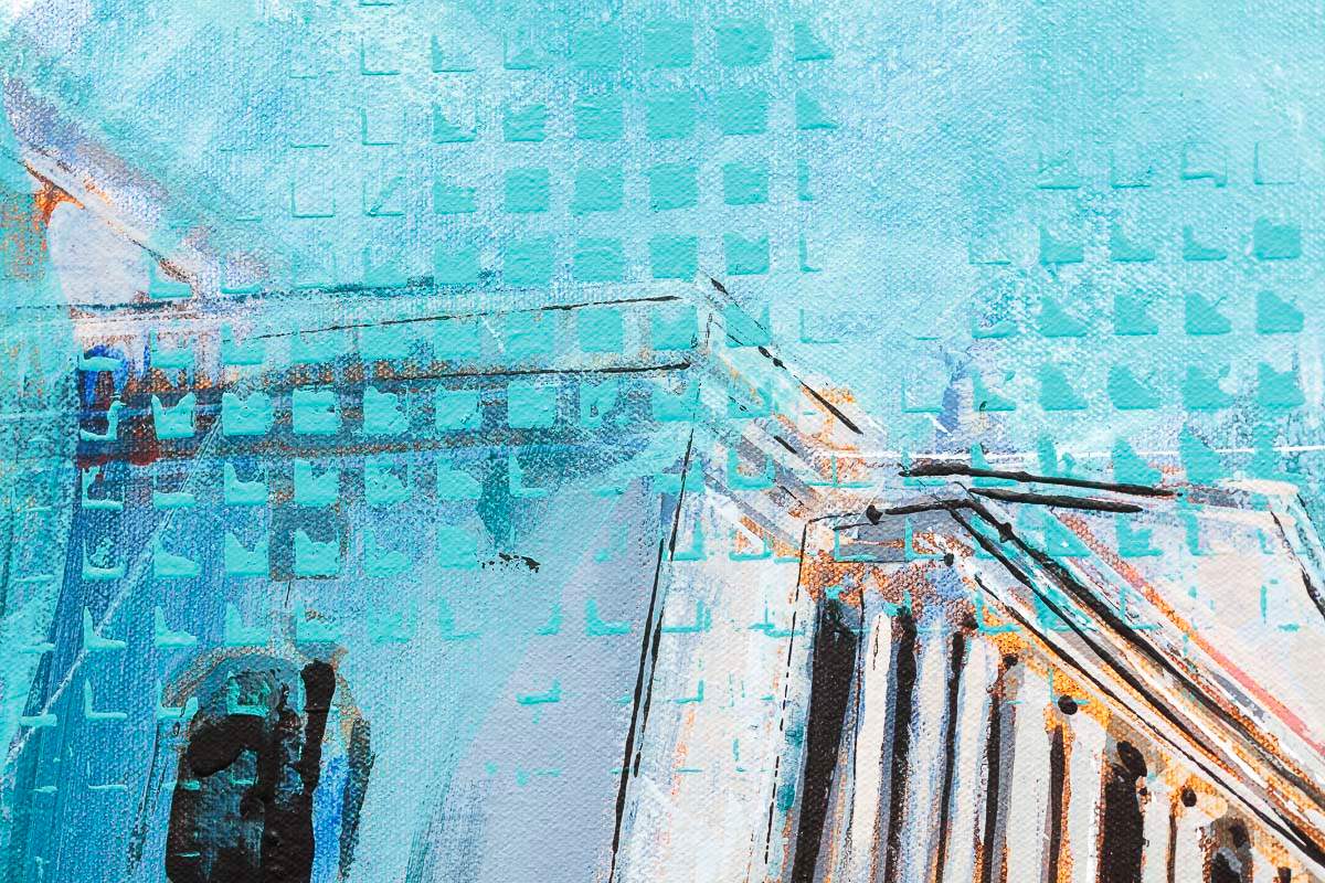 Bank And Exchange - Original - SOLD by artist Richard Knight - Wyecliffe Galleries