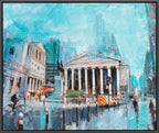 Bank And Exchange - Original - SOLD by artist Richard Knight - Wyecliffe Galleries
