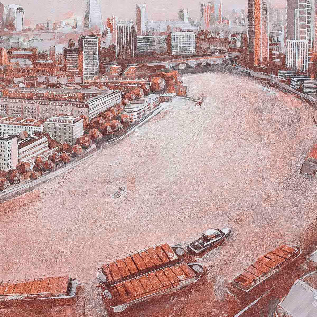 East of The City - Original - SOLD by artist Richard Knight - Wyecliffe Galleries