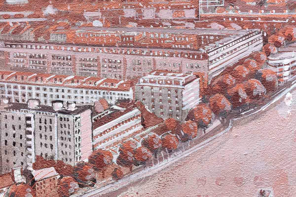 East of The City - Original - SOLD by artist Richard Knight - Wyecliffe Galleries