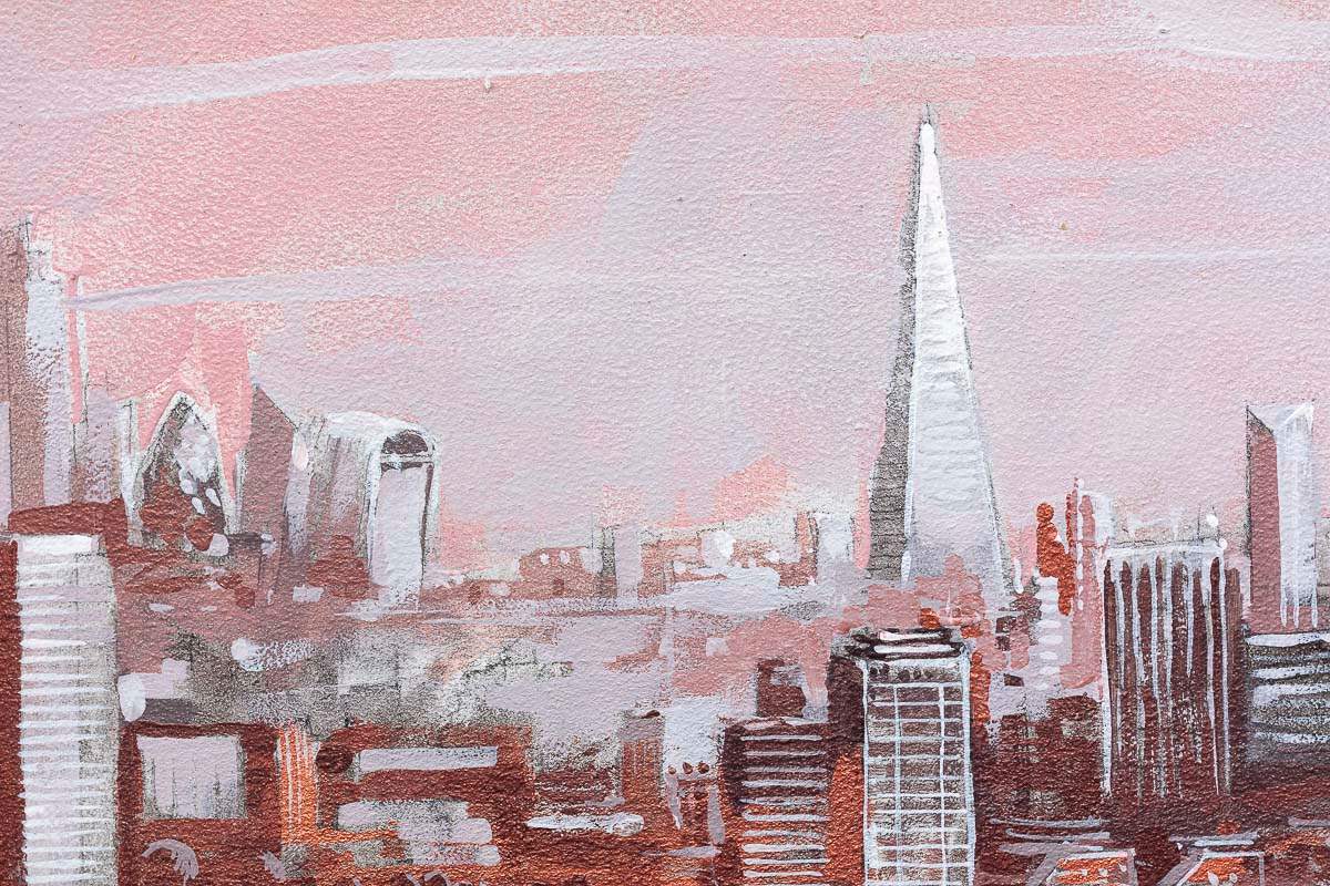 East of The City - Original - SOLD by artist Richard Knight - Wyecliffe Galleries