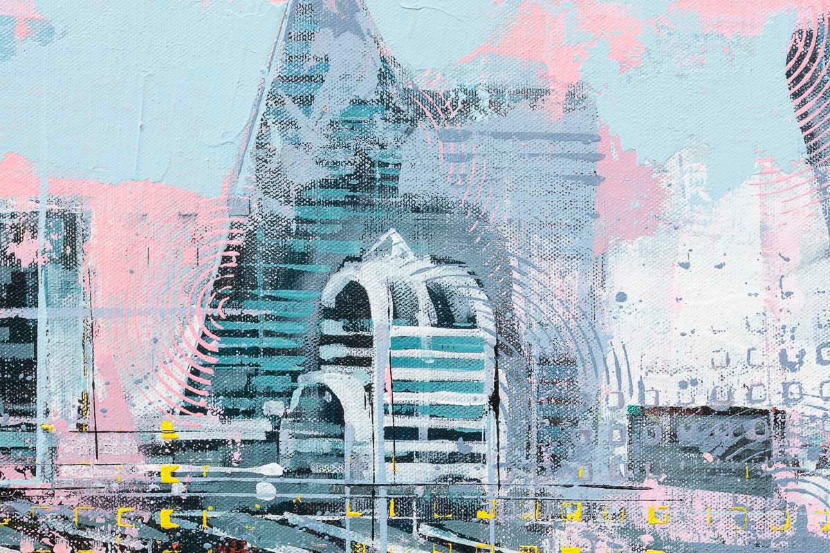 Oxo - Original - SOLD by artist Richard Knight - Wyecliffe Galleries