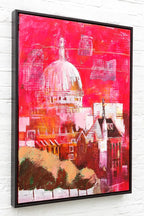 Pink St Paul's - Original - SOLD by artist Richard Knight - Wyecliffe Galleries