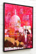 Pink St Paul's - Original - SOLD by artist Richard Knight - Wyecliffe Galleries