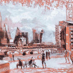 The Queens Walk - Original - SOLD by artist Richard Knight - Wyecliffe Galleries