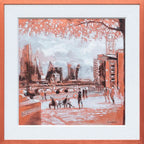 The Queens Walk - Original - SOLD by artist Richard Knight - Wyecliffe Galleries