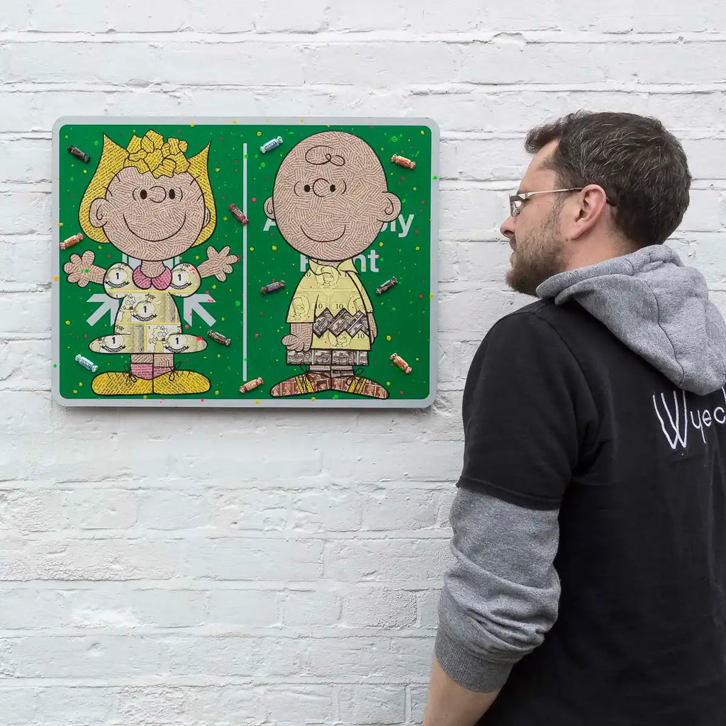 Share And Share Alike - Original Road Sign by artist Robin Coleman - Wyecliffe Galleries