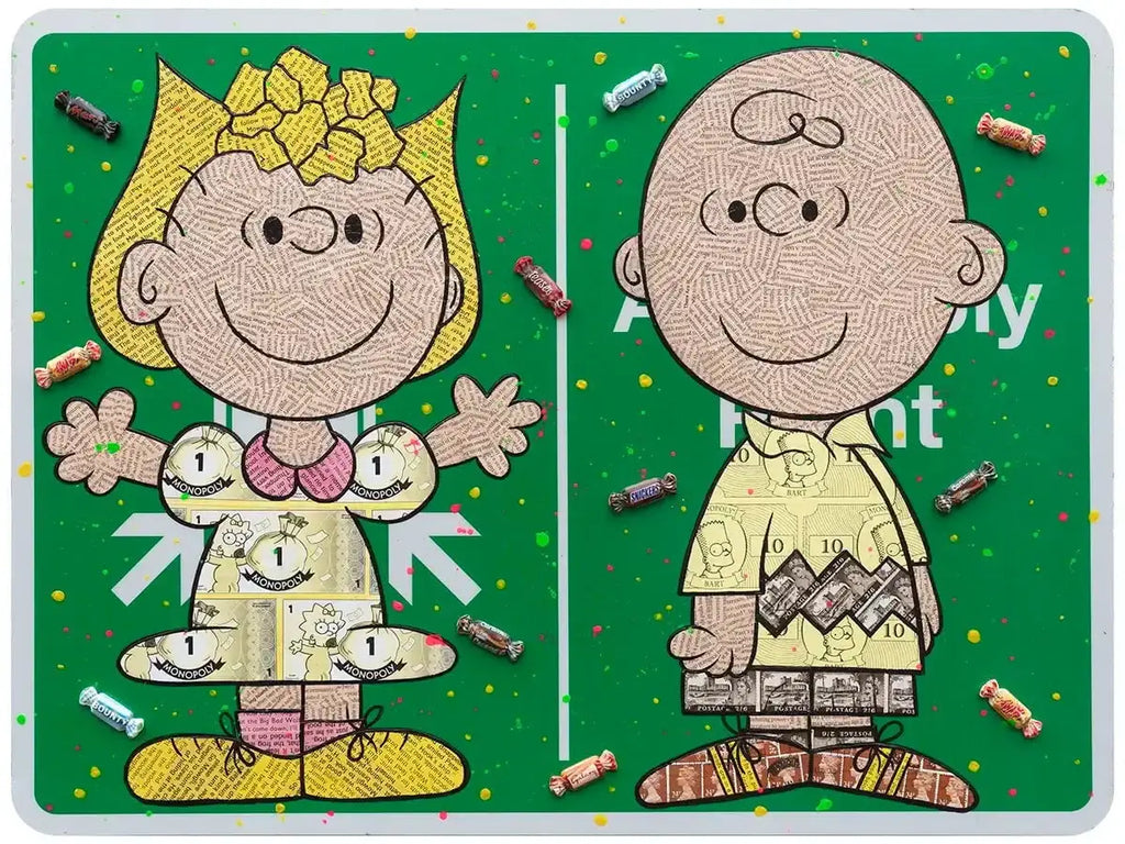 Share And Share Alike - Original Road Sign by artist Robin Coleman - Wyecliffe Galleries