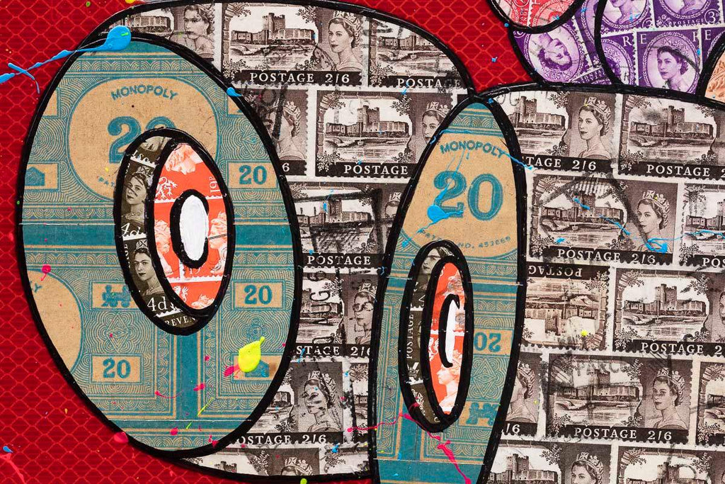 Speed King - Original Road Sign - SOLD by artist Robin Coleman - Wyecliffe Galleries