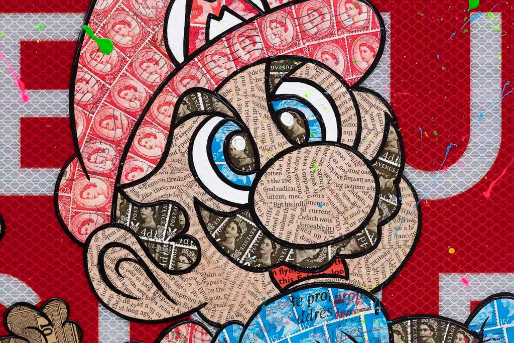 Speed King - Original Road Sign - SOLD by artist Robin Coleman - Wyecliffe Galleries