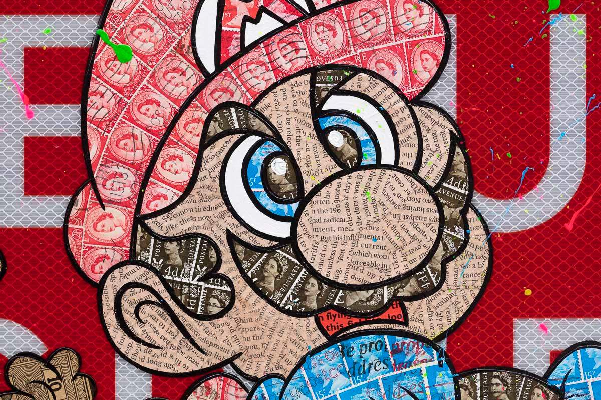 Speed King - Original Road Sign - SOLD by artist Robin Coleman - Wyecliffe Galleries