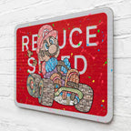 Speed King - Original Road Sign - SOLD by artist Robin Coleman - Wyecliffe Galleries