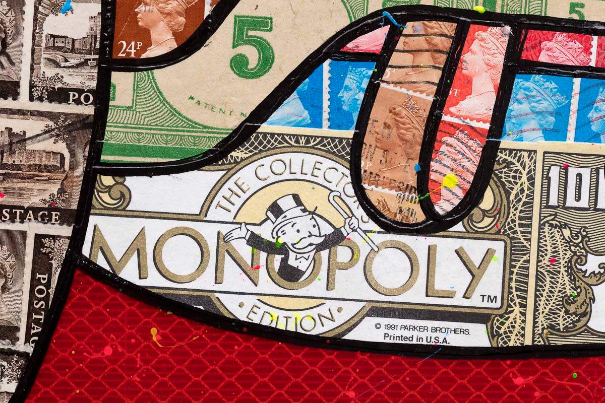 Speed King - Original Road Sign - SOLD by artist Robin Coleman - Wyecliffe Galleries