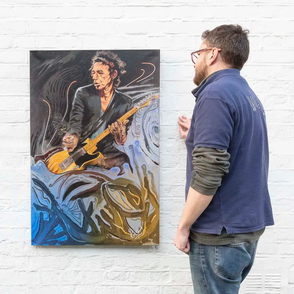 The Blue Smoke Suite Keith - Edition by artist Ronnie Wood - Wyecliffe Galleries