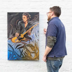 The Blue Smoke Suite Keith - Edition by artist Ronnie Wood - Wyecliffe Galleries