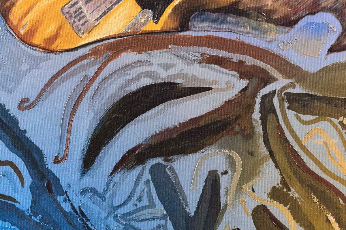 The Blue Smoke Suite Keith - Edition by artist Ronnie Wood - Wyecliffe Galleries