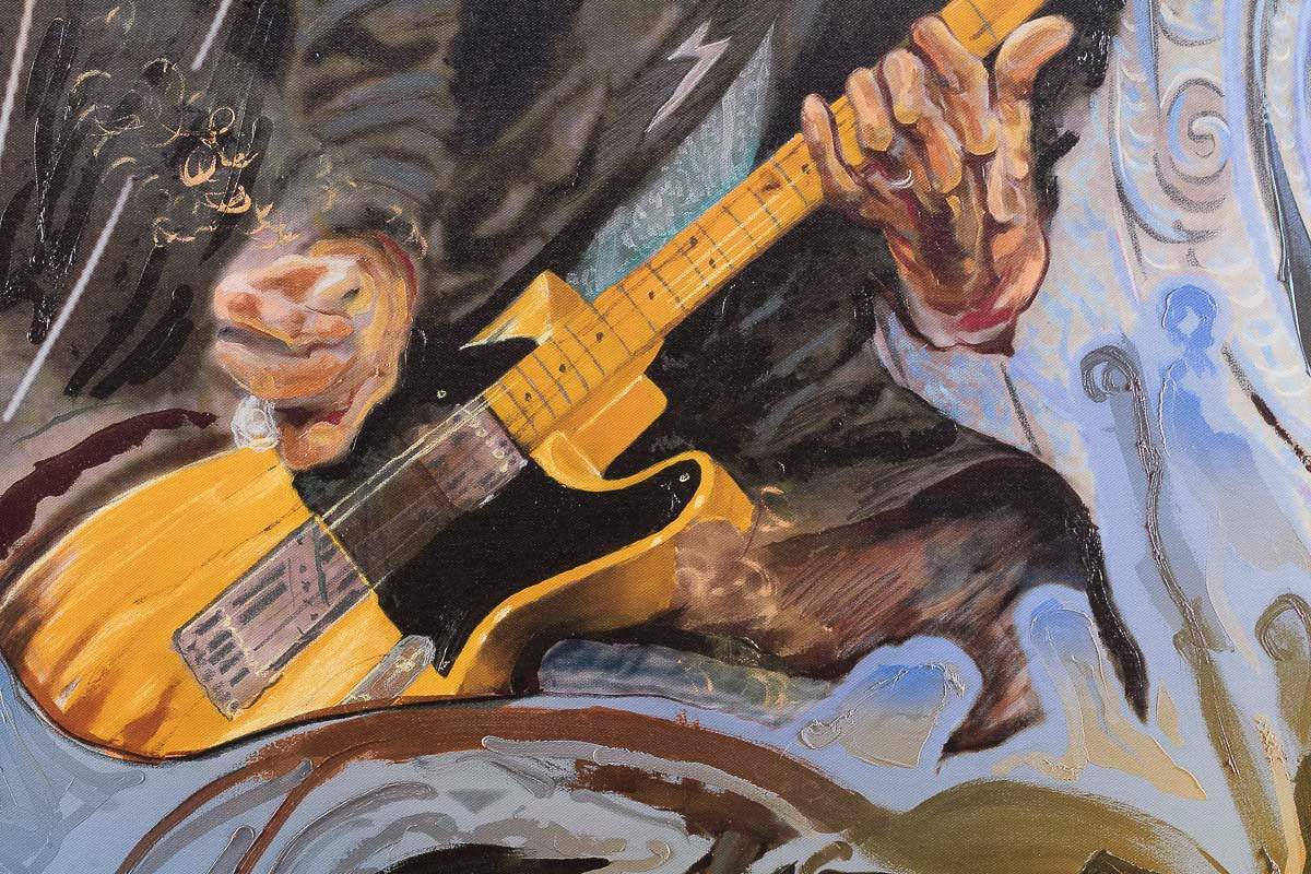 The Blue Smoke Suite Keith - Edition by artist Ronnie Wood - Wyecliffe Galleries