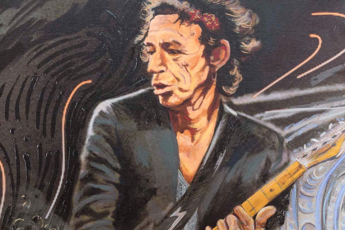 The Blue Smoke Suite Keith - Edition by artist Ronnie Wood - Wyecliffe Galleries