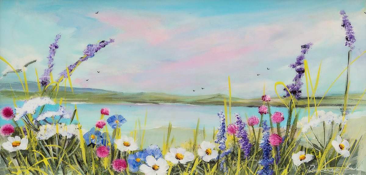 Awash With Nature's Canvas - Original - SOLD by artist Rozanne Bell - Wyecliffe Galleries