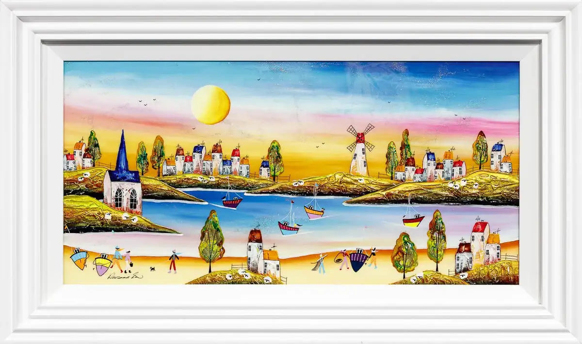 Beachside Fun - Original - SOLD by artist Rozanne Bell - Wyecliffe Galleries