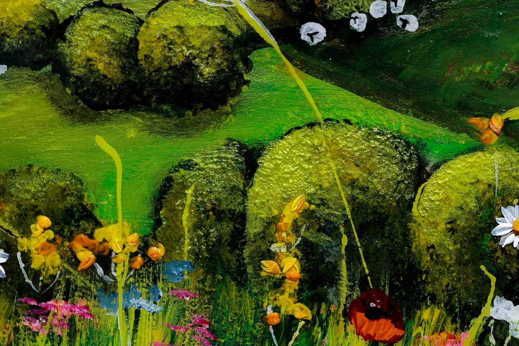 Bloom Where You Are Planted - Original - SOLD by artist Rozanne Bell - Wyecliffe Galleries