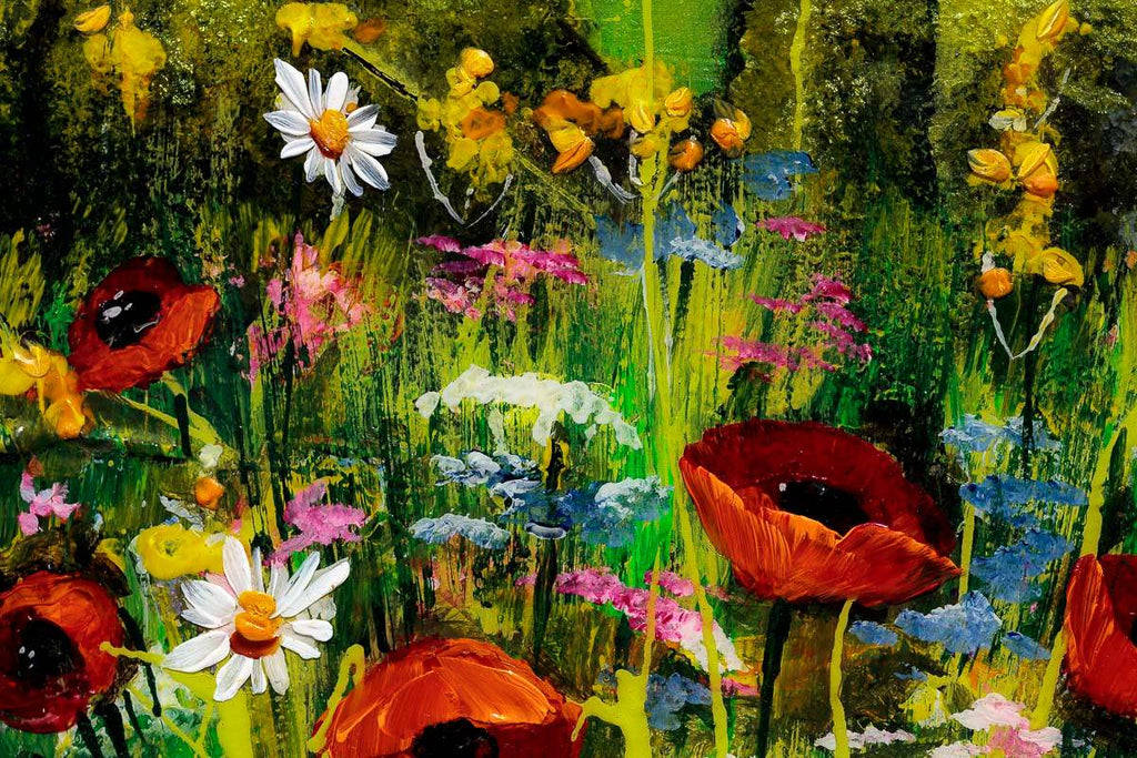 Bloom Where You Are Planted - Original - SOLD by artist Rozanne Bell - Wyecliffe Galleries