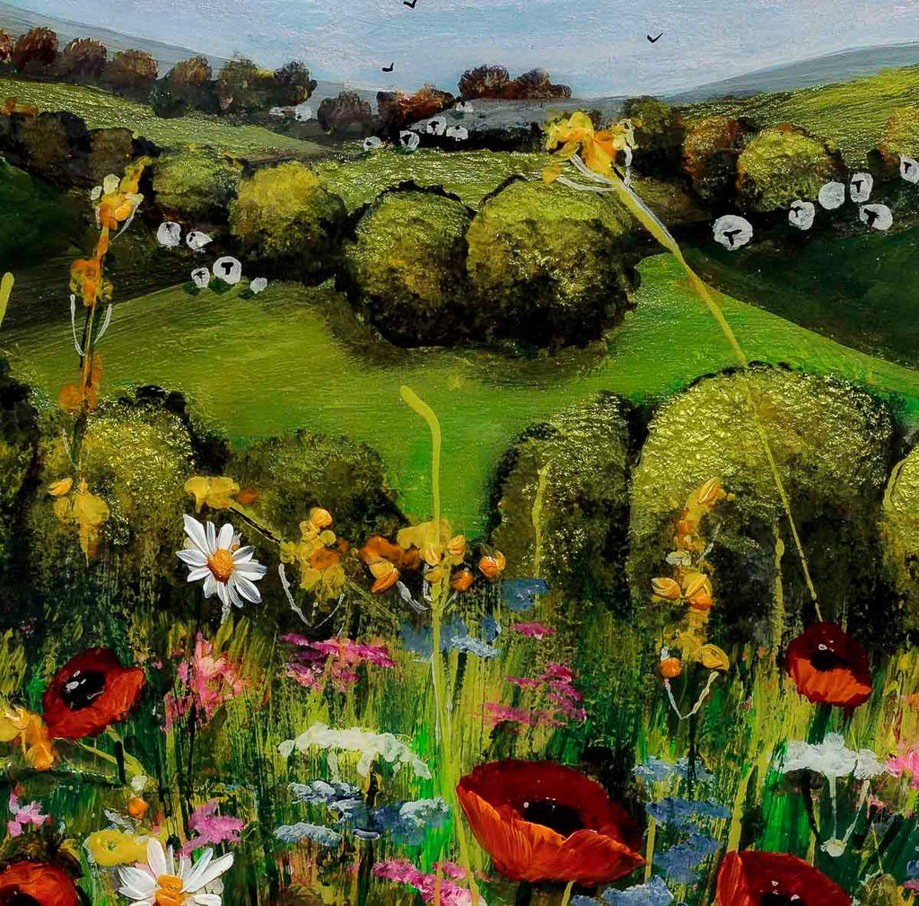 Bloom Where You Are Planted - Original - SOLD by artist Rozanne Bell - Wyecliffe Galleries