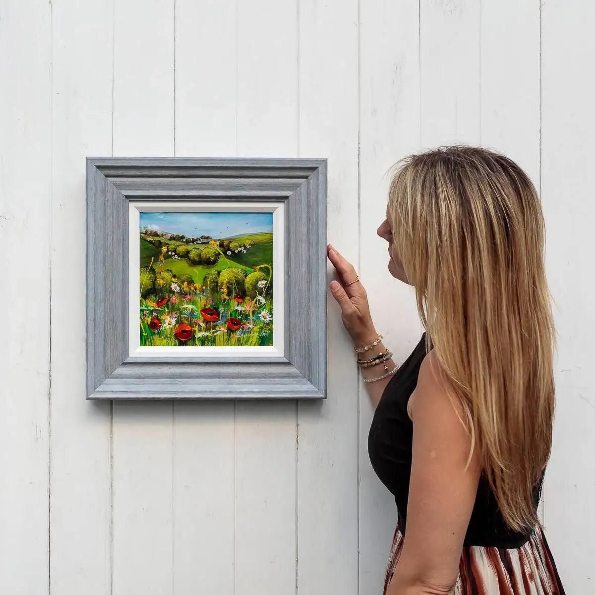 Bloom Where You Are Planted - Original - SOLD by artist Rozanne Bell - Wyecliffe Galleries