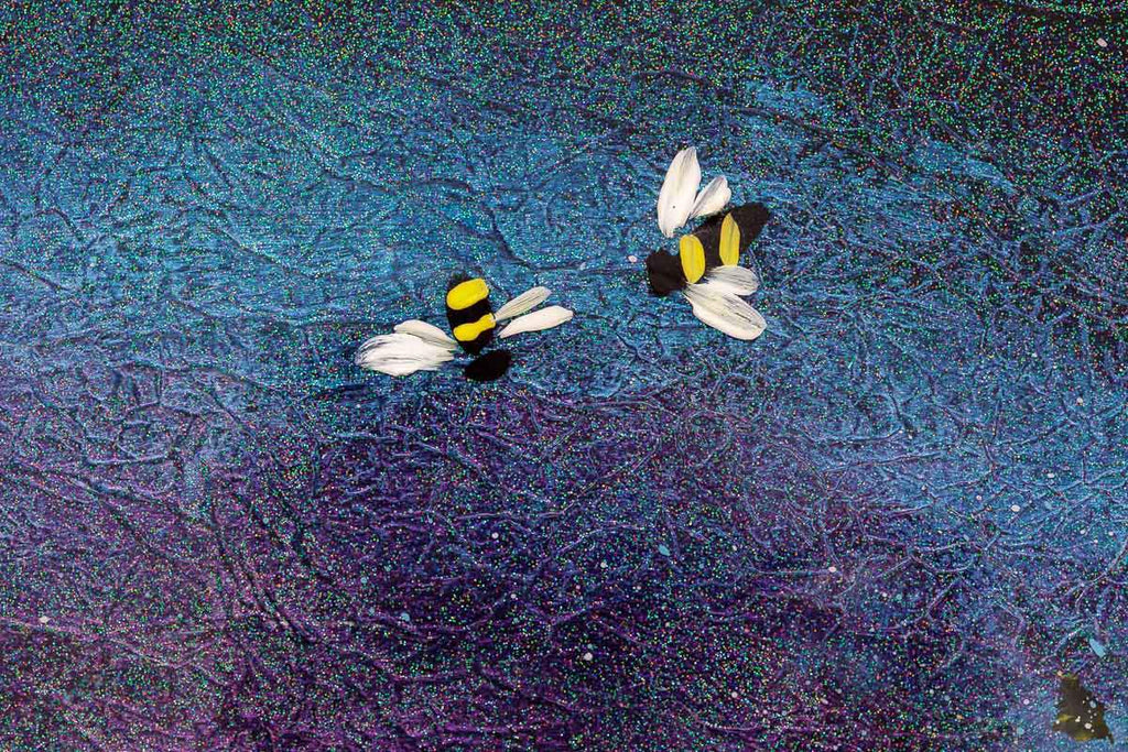 Busy, Busy Bees - Original - SOLD by artist Rozanne Bell - Wyecliffe Galleries