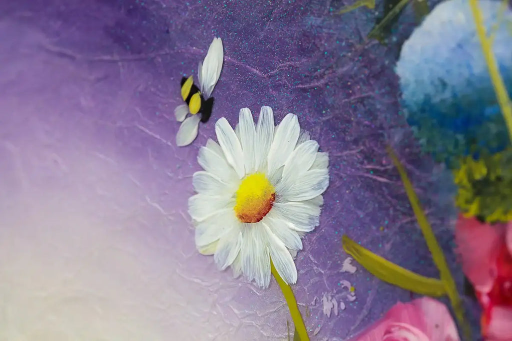 Busy, Busy Bees - Original - SOLD by artist Rozanne Bell - Wyecliffe Galleries