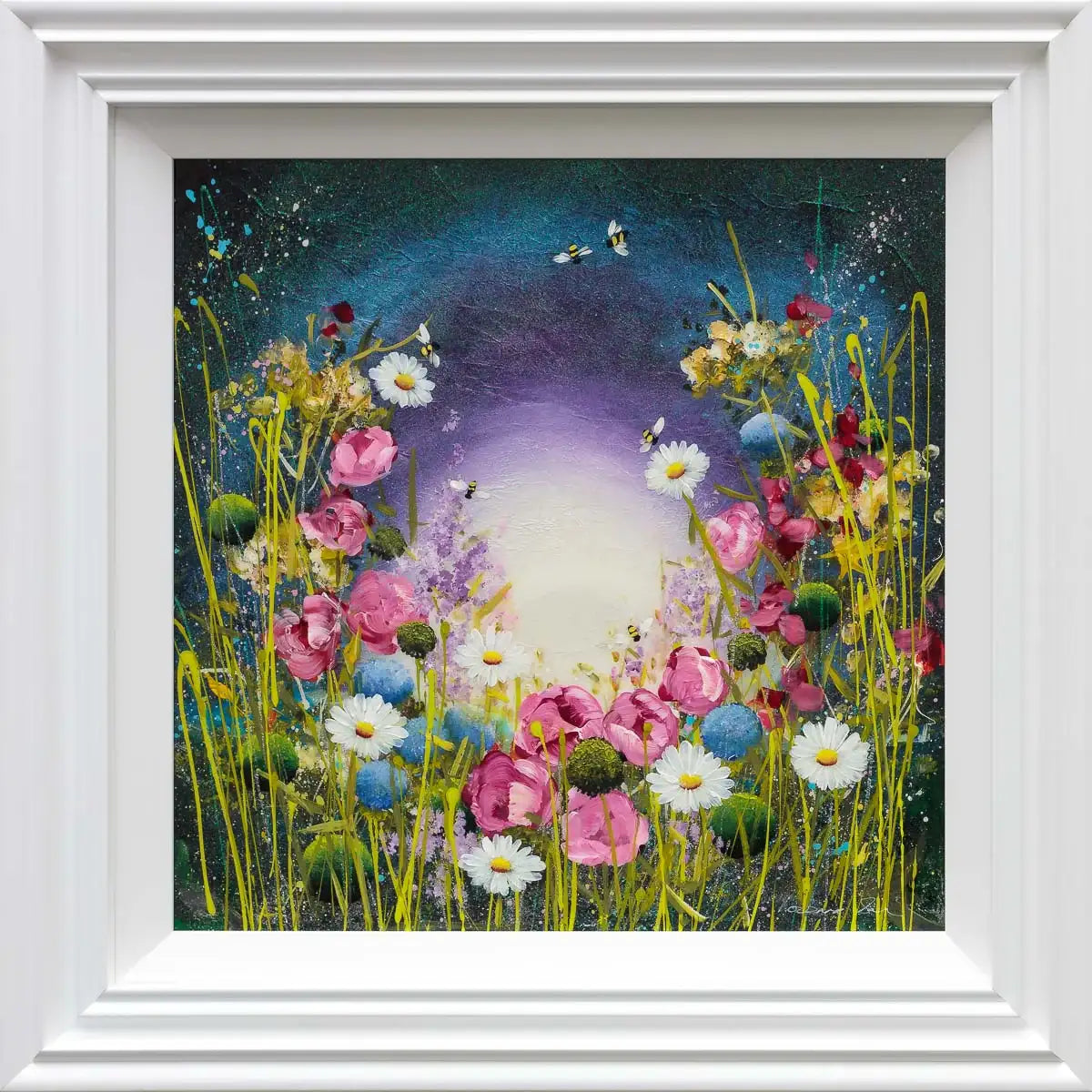 Busy, Busy Bees - Original - SOLD by artist Rozanne Bell - Wyecliffe Galleries
