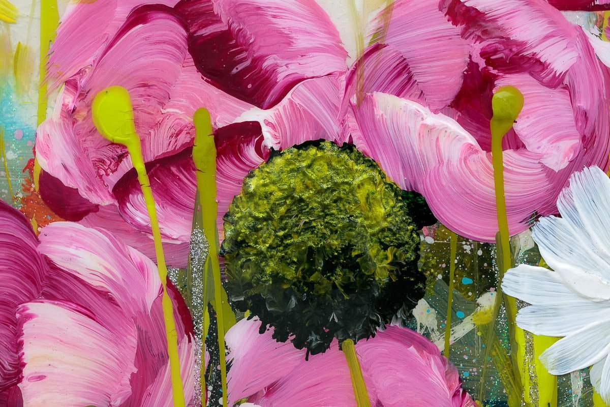 Busy, Busy Bees - Original - SOLD by artist Rozanne Bell - Wyecliffe Galleries