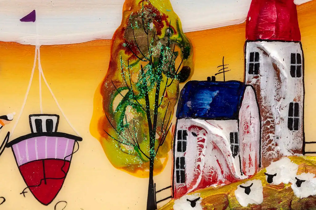 Catch Of The Day - Original - SOLD by artist Rozanne Bell - Wyecliffe Galleries