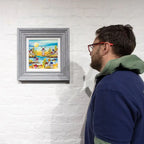 Coastal Town - Original - SOLD by artist Rozanne Bell - Wyecliffe Galleries