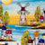 Coastal Town - Original Rozanne Bell Original