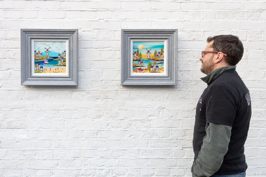 Coastal Town - Original - SOLD by artist Rozanne Bell - Wyecliffe Galleries