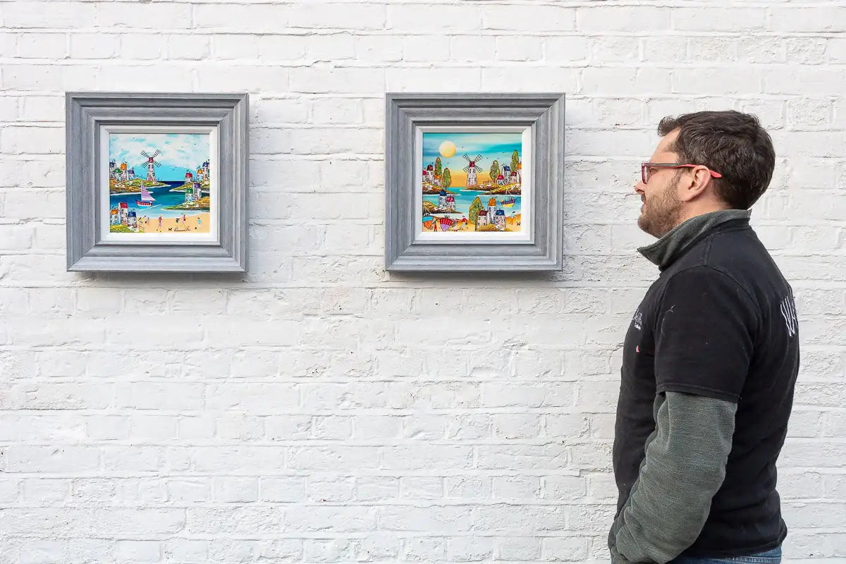 Coastal Town - Original - SOLD by artist Rozanne Bell - Wyecliffe Galleries