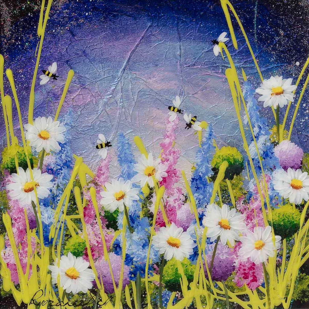 Evening Blossom - Original - SOLD by artist Rozanne Bell - Wyecliffe Galleries