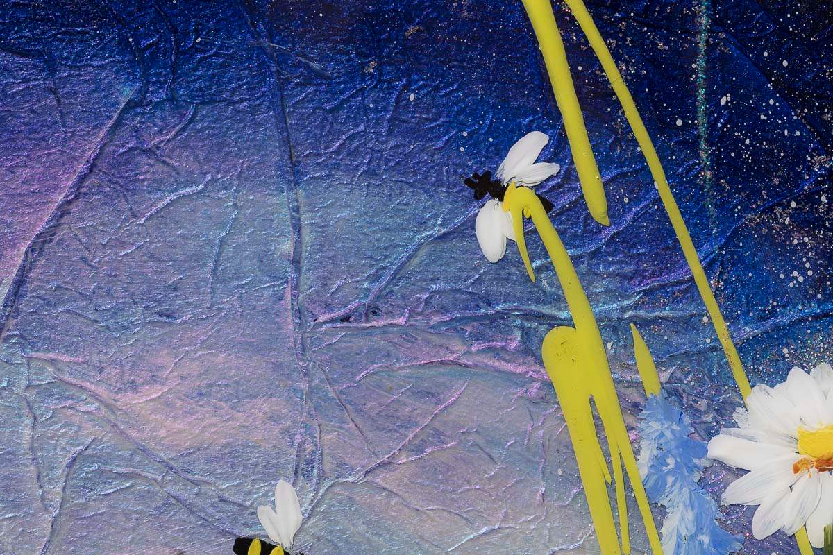 Evening Blossom - Original - SOLD by artist Rozanne Bell - Wyecliffe Galleries