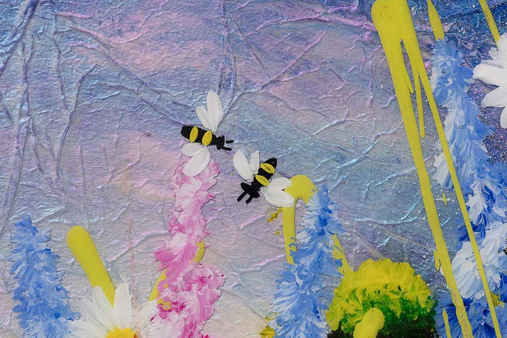 Evening Blossom - Original - SOLD by artist Rozanne Bell - Wyecliffe Galleries