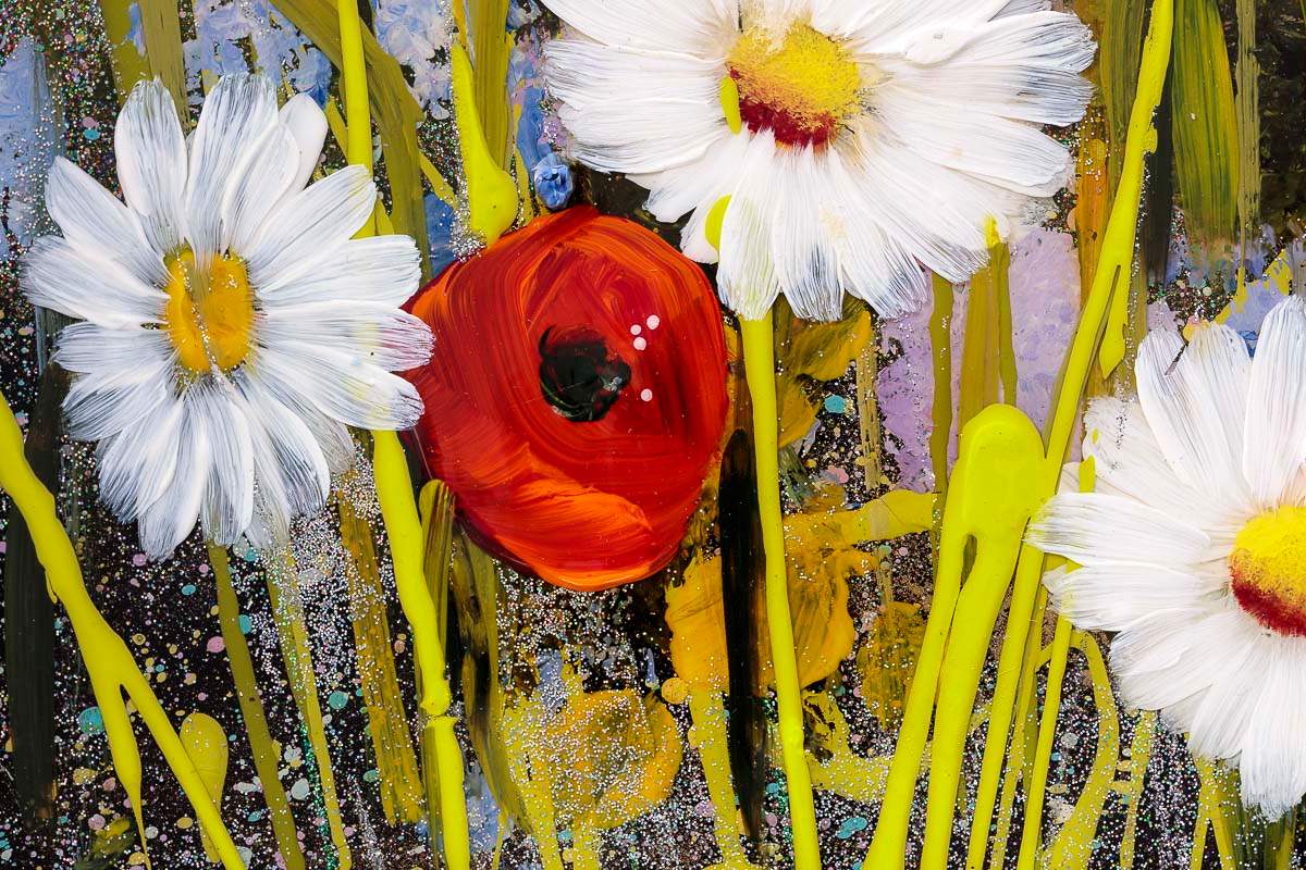 Evening Meadow - Original - SOLD by artist Rozanne Bell - Wyecliffe Galleries