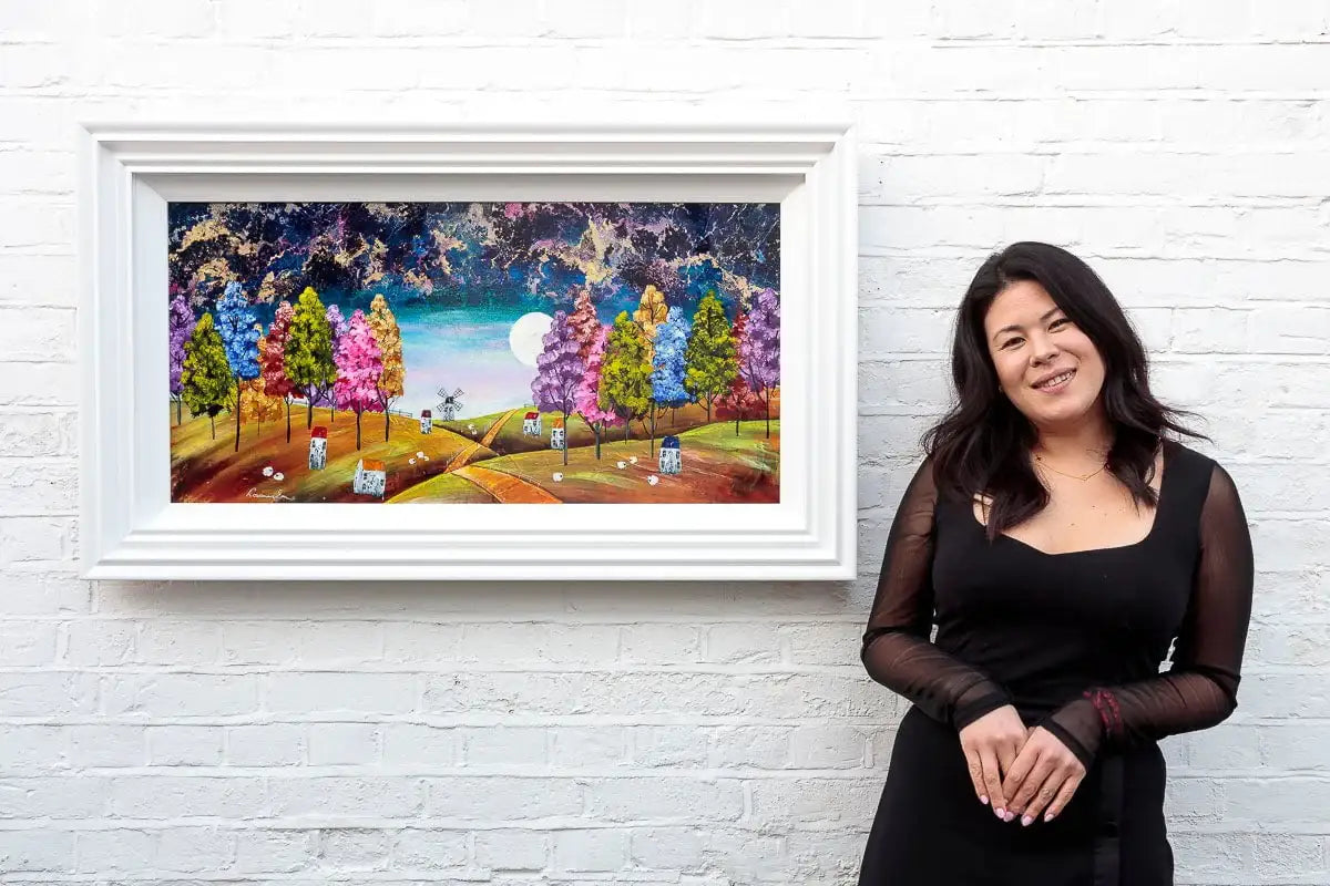Evening Of Colour - Original - SOLD by artist Rozanne Bell - Wyecliffe Galleries